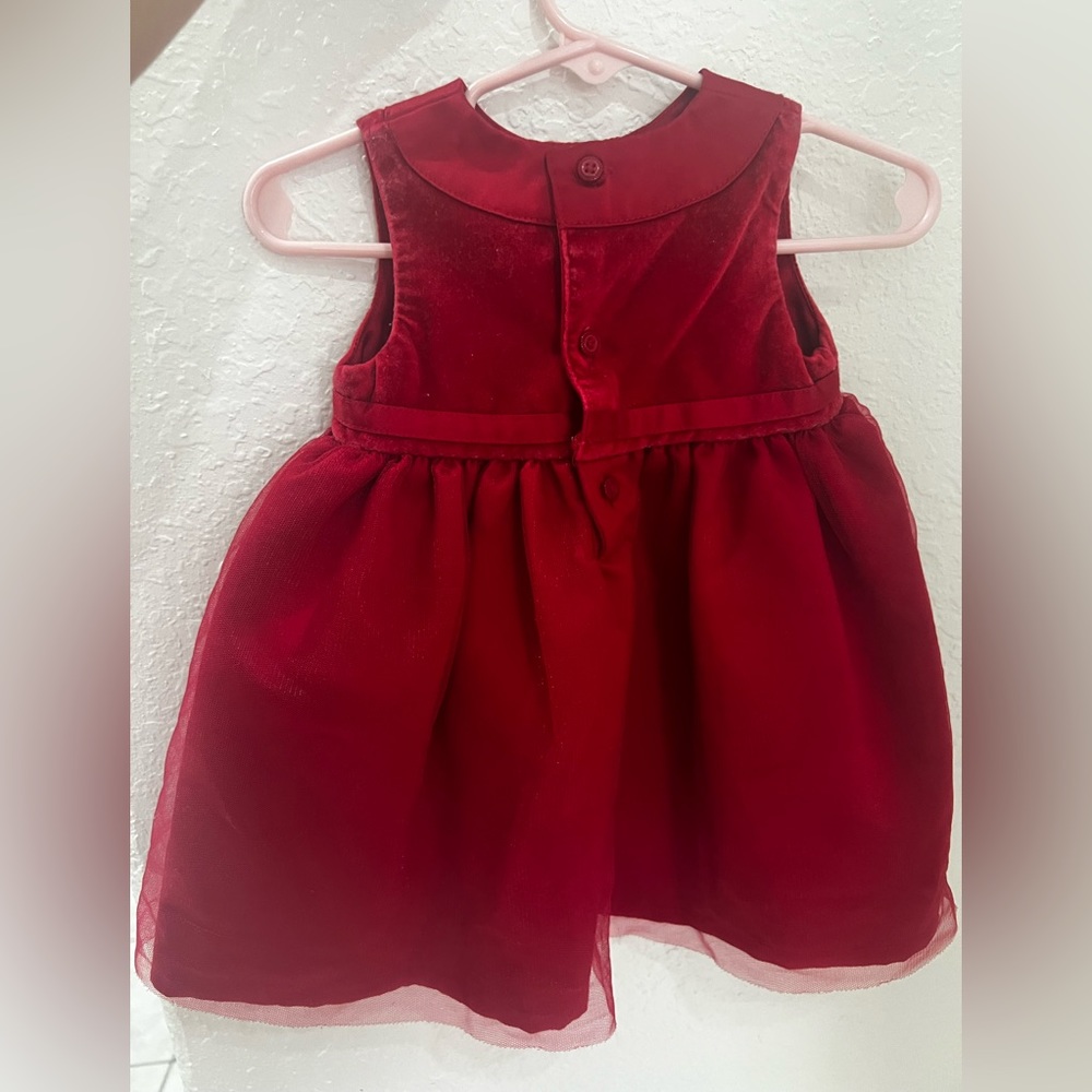 Baby girls Red dress size 9 months